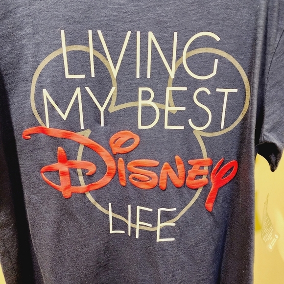 DISNEY blue men's t-shirt size S - Picture 2 of 6